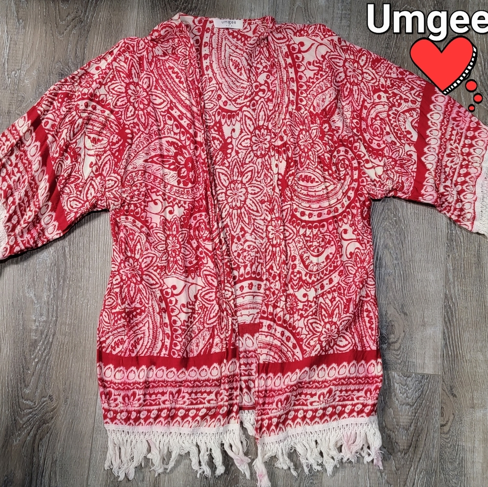 Umgee fringe cardigan, NWOT!